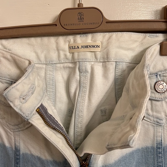 Ulla Johnson White and Light Blue Dye Jeans size 8 - Picture 2 of 8